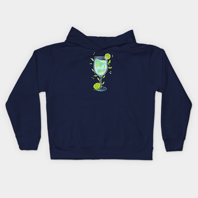 Fresh Cocktail Kids Hoodie by Kimprut